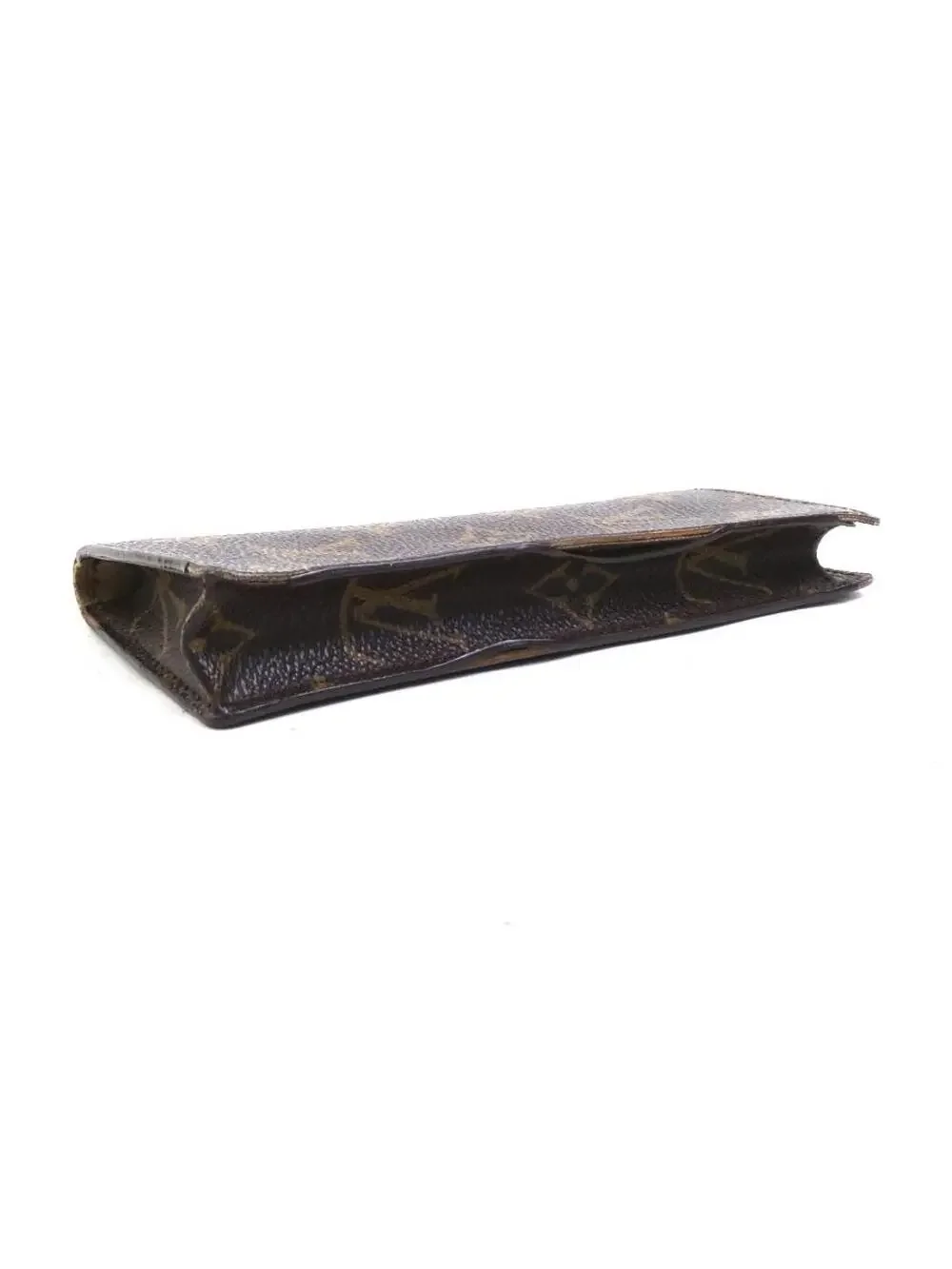 Auth Louis Vuitton Glasses Case Brown #297681L91B